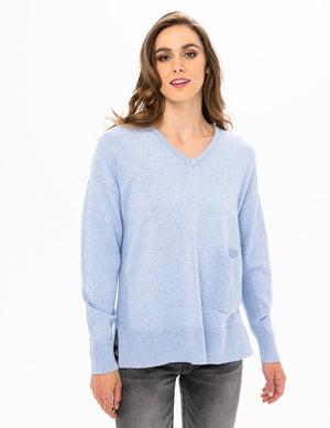 Renuar Knit Sweater R6761-3391-CLOUD Heather Cloud