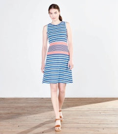 Hatley Sarah Dress - Sunrise Stripes S22BSL1284 Patriot Blue