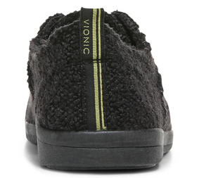 Womens Vionic Venice "Pismo" Slip-On Boucle Knit Sneaker - Black