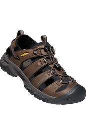 Mens Keen Targhee III Waterproof Leather Sandal 1022427 - Bison/Mulch
