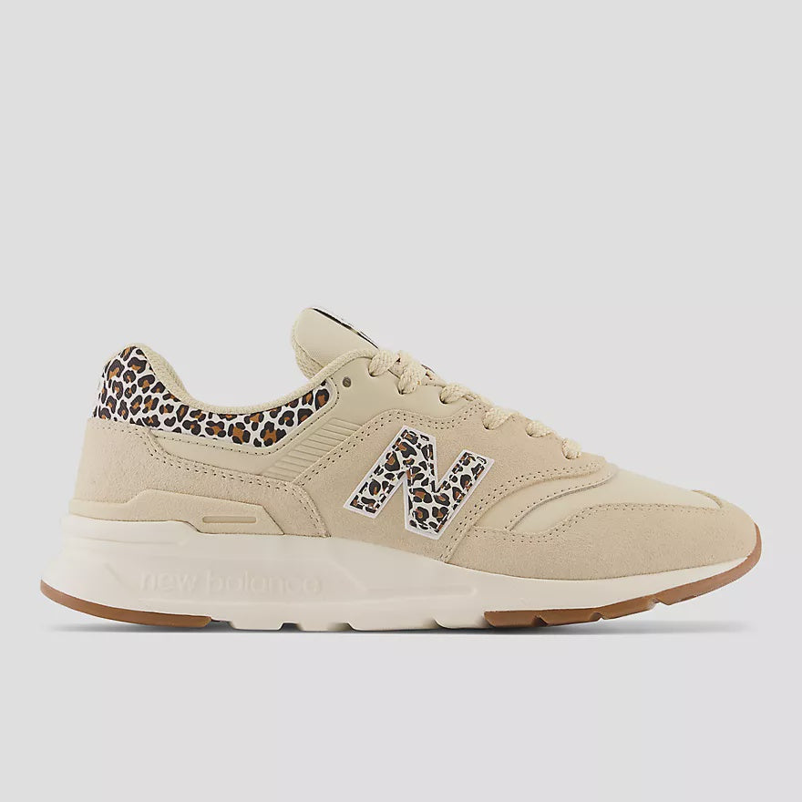 Womens New Balance Lifestyle Sneaker CW997HWB Sandstone/White/Cheetah Trim - 1 ONLY SIZE 7B - 20% OFF