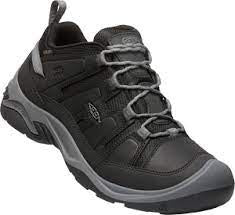 Mens Keen Circadia Waterproof Hiking Shoe 1026775-Black/Steel Grey
