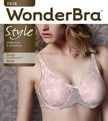 Wonderbra Underwire Bra W7416-AVBA Rose Pink – Johnson's Fashion and  Footwear