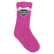 Womens Snoozies Shea Butter Sleep Socks - Hot Pink