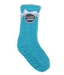 Womens Snoozies Shea Butter Sleep Socks - Fun Turquoise