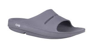Mens Oofos OOahh Slide Sandal 1100-SLA Slate