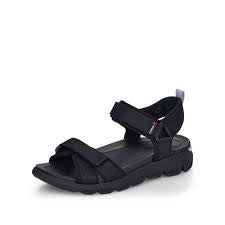 Womens Rieker Backstrap Sandal with Adjustable Straps V8401-00 Black - 1 ONLY SIZE 42 (11-11.5) - 20% OFF