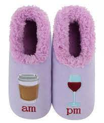 Womens Snoozies Slippers "AM/PM" - Lavender