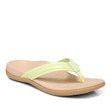 Womens Vionic Tide II Flip Flop - Pale Lime - 1 ONLY SIZE 10 - 20% OFF