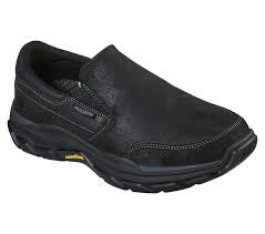 Mens Skechers Slip-On "Respected-Calum" Casual Shoe 204480-BBK Black