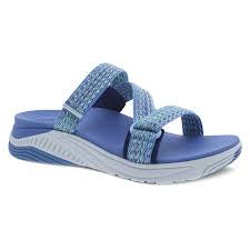 Womens Dansko Rosette Waterproof Sandal 4916545400 - Blue Multi Webbing