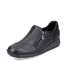 Womens Rieker Slip-On Shoe with Side Zip 44265-00-3 Black - 1 ONLY SIZE 37 - 20% OFF./