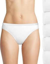Hanes 6-Pack Cotton Panty - Bikini - White