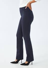 FDJ Suzanne Straight Leg Knit Pant in Petite 8496396-NVY Navy