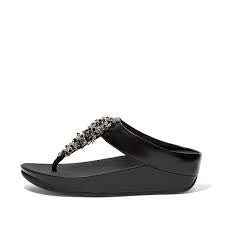Fit Flop Rumba Toe Post Beaded Sandal DR7-090 Black - 1 ONLY SIZE 11 - 20% OFF