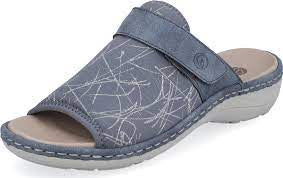 Remonte Slip-On "Flippa" Sandal D7664-10 Blue Combo