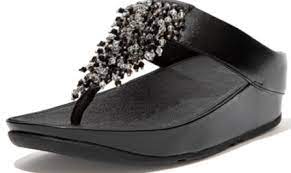 Fit Flop Rumba Toe Post Beaded Sandal DR7-090 Black - 1 ONLY SIZE 11 - 20% OFF