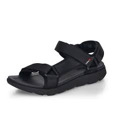 Mens Rieker Cesar Adjustable Waterproof Walking Sandal 20802-01-3 Black