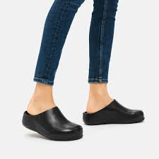 Fit Flop Shuv Clog 268-001 Black Leather - 1 ONLY SIZE 10 - 20% OFF