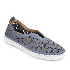 Womens Bueno "Daisy" Leather Sneaker - Denim - 1 ONLY SIZE 38 (7-7.5) - 20% OFF