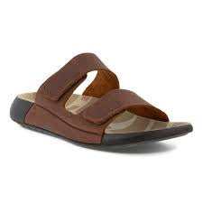 Womens Ecco 2nd Cozmo Slip-On Adjustable Strap (Velcro) Sandal 206823-02658 Tuscany