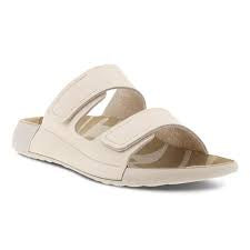 Womens Ecco Cozmo Slip-On Velcro Sandal 206823-02378 Limestone