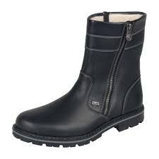 Mens Rieker Pull-On Winter Boot w/ Side Zip 37761-00-3 Black