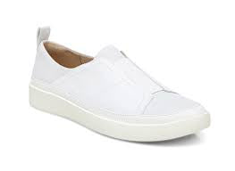 Womens Vionic Essence Zinah Leather Slip-On Sneaker - White