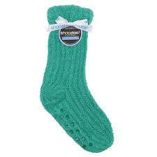 Womens Snoozies Shea Butter Sleep Socks - Emerald Green