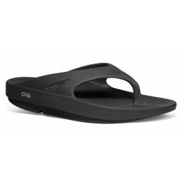 Womens/Mens Oofos OOriginal Thong Sandal 1000-BLK Black