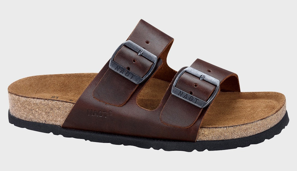 Buffalo leather online sandals