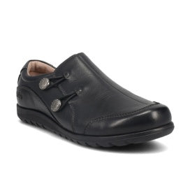 Taos Blend Slip-On Leather Shoe - Black
