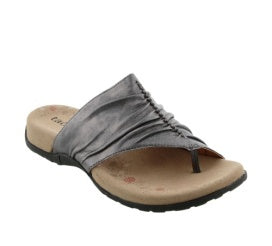 Taos Gift 2 Leather Slip-On Sandal TSGFT2-526-PTLR Pewter