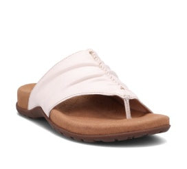 Taos Gift 2 Leather Slip-On Sandal TSGFT2-526-WHLR White Leather