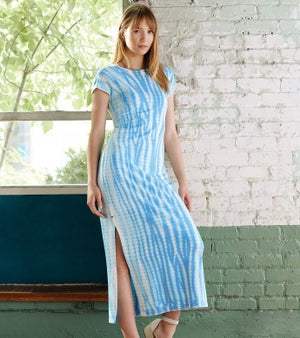 Hatley Blake Maxi Dress - Azure Tie Dye - S22ATL1550 - Azure Blue